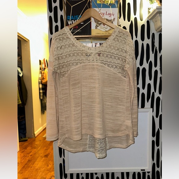 Anthropologie - Hazel Lace Tie-Back Sweater - Picture 5 of 10